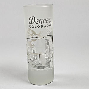 Denver Colorado Shot Glass Frosted Shooter Barware